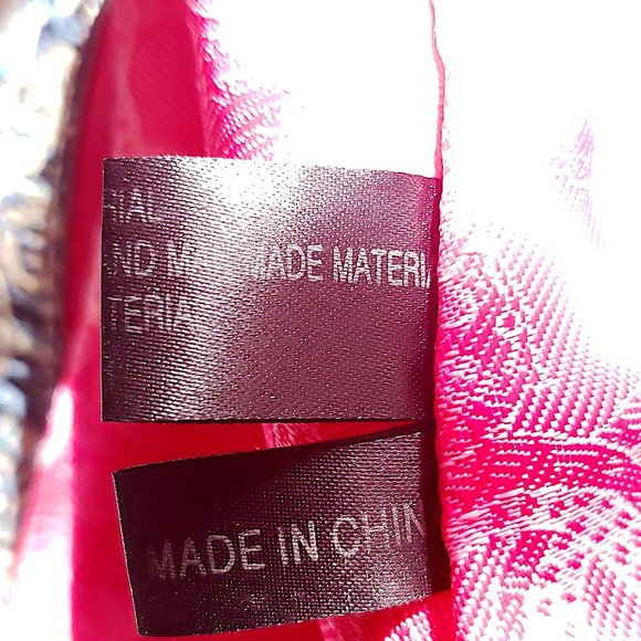 .114 SHOW Sharif Designed In New York Metallic Blue Green Sparkle Handbag - Picture 13 of 14